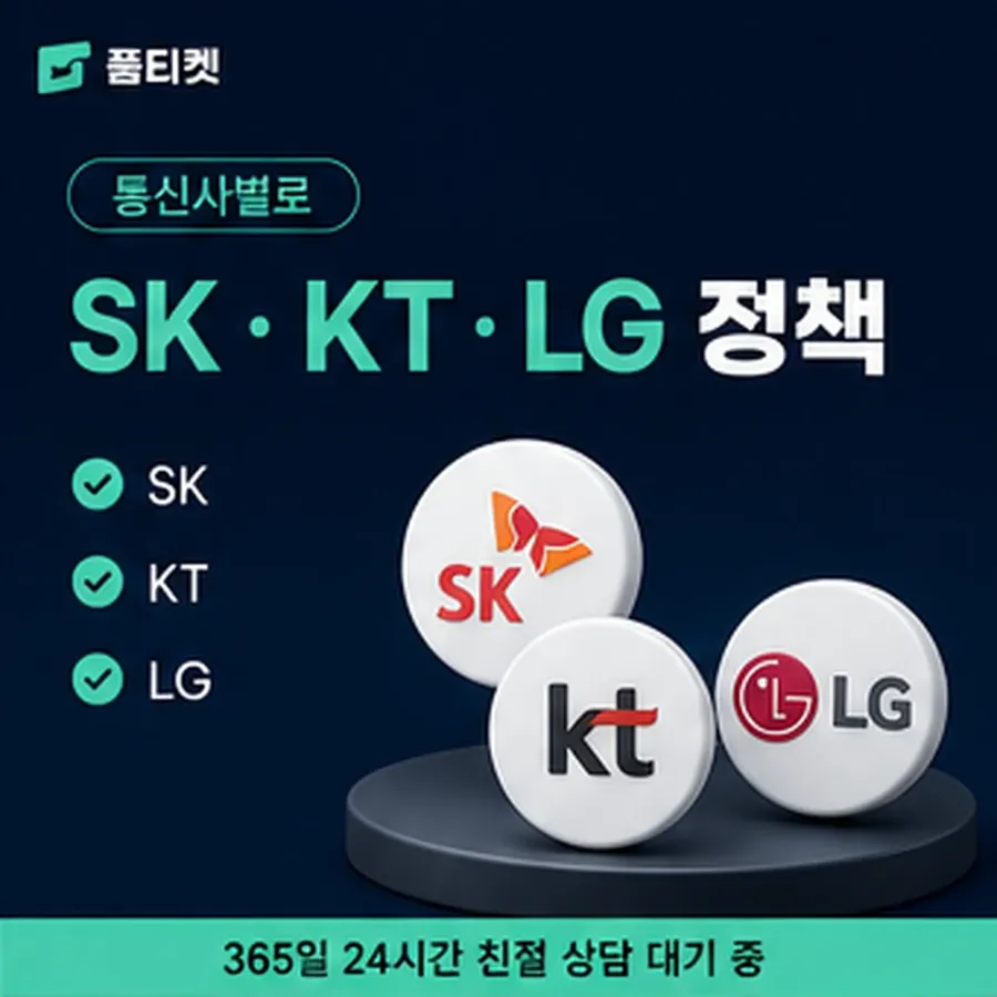 품티켓 핸드폰 회선의 소액결제미납정책 고지와 안내 순서 안내 이미지